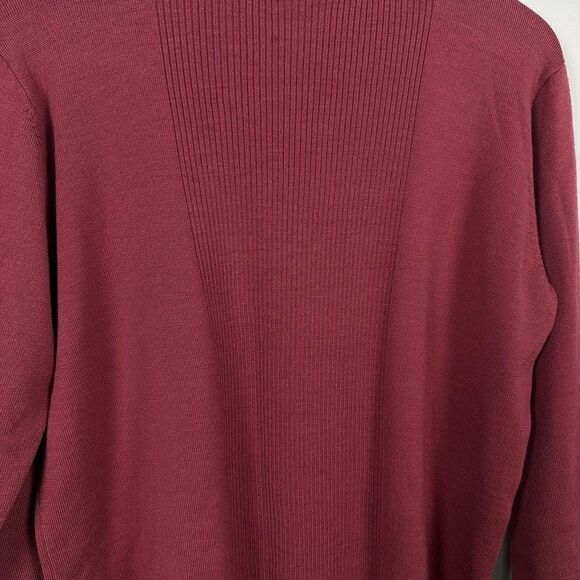 Pendleton Merino wool Turtleneck Sweater Womens Large Burgundy - Picture 2 of 6